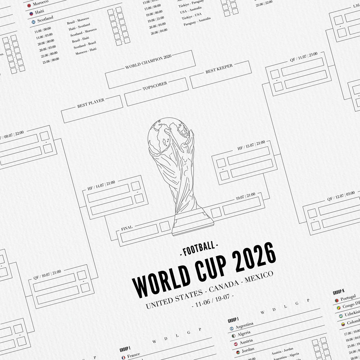 Poster van WK Speelschema 2026 | WIJCK.
